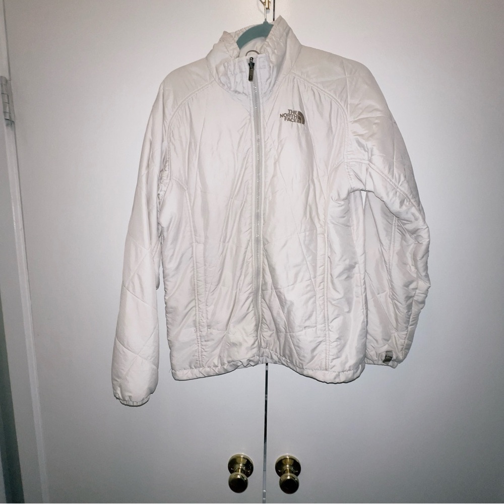 The north face women's large jacket windbreaker white